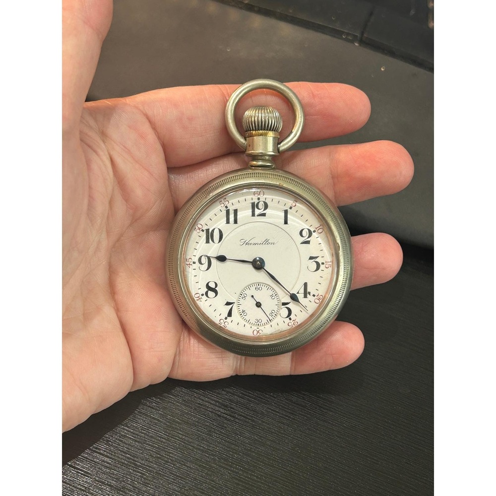 Hamilton 940 Pocket Watch 21 Jewel Railroad Grade Running W.C. Co. Case Antique